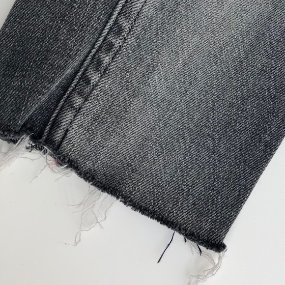 Zara Black Ombré Raw Hem Skinny Jeans - Picture 4 of 6